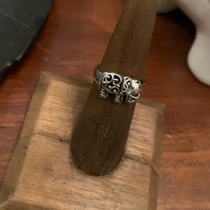 Sterling Silver Elephant Ring